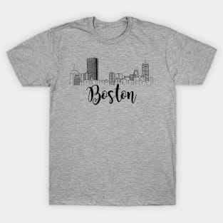 Boston Skyline 4 T-Shirt